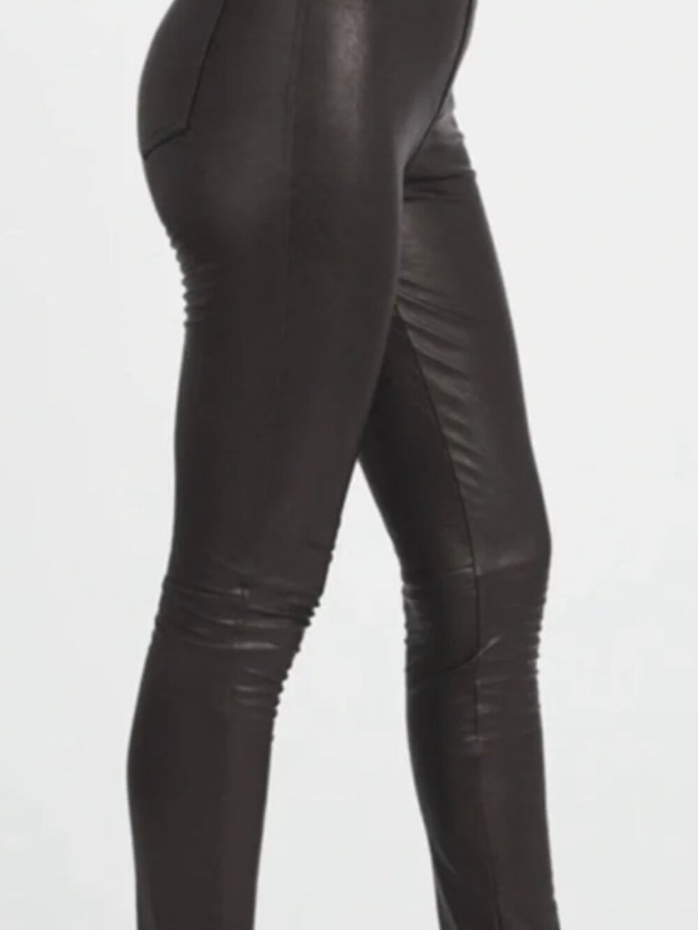 SPANX Faux Leather Black Leggings